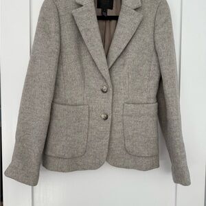 J. Crew Collection Gray Wool Blend Blazer